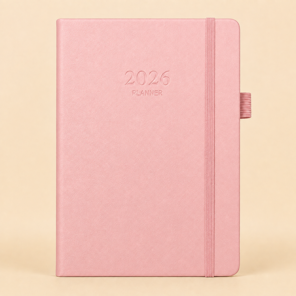 2026 Weekly Planner Leather Hard Cover
