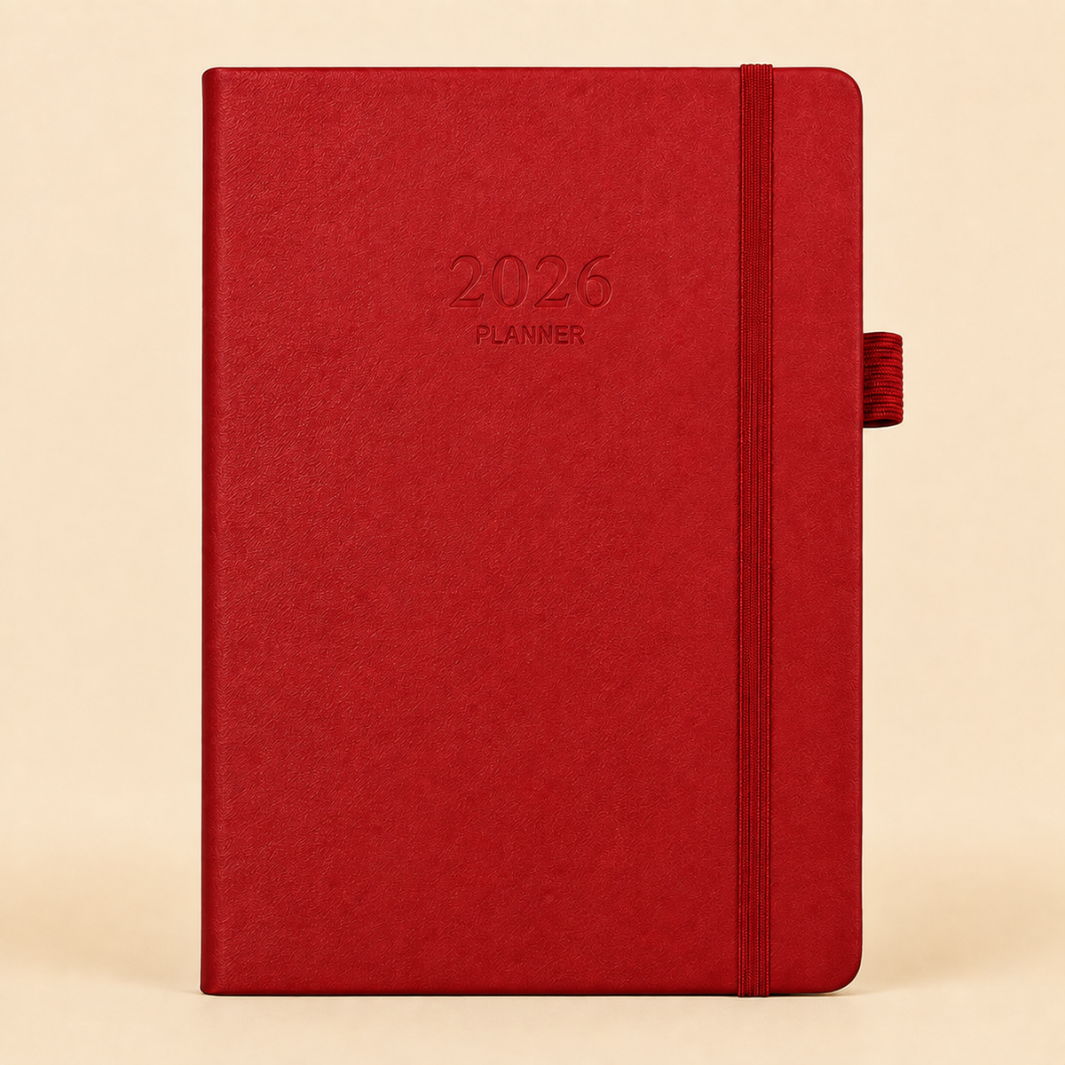 2026 Weekly Planner Leather Hard Cover