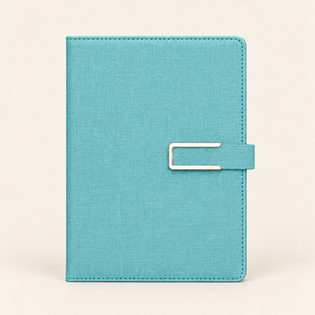A5 Business Notebook Cloth Pattern PU Leather