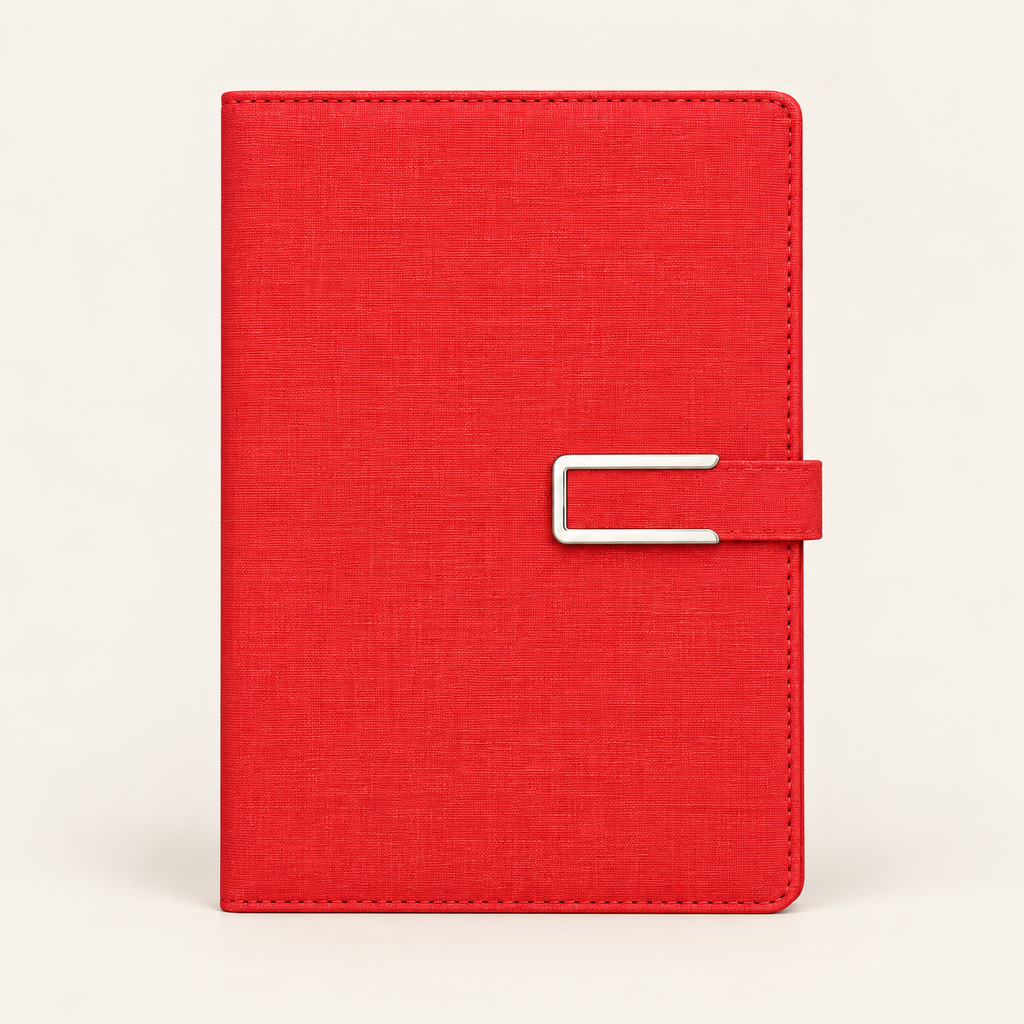 A5 Business Notebook Cloth Pattern PU Leather
