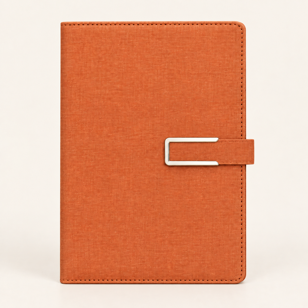 A5 Business Notebook Cloth Pattern PU Leather