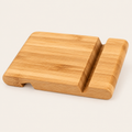 Bamboo Desktop Cellphone Holder 2 slots