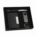 Business Card Holder, Pen & Keychain Set