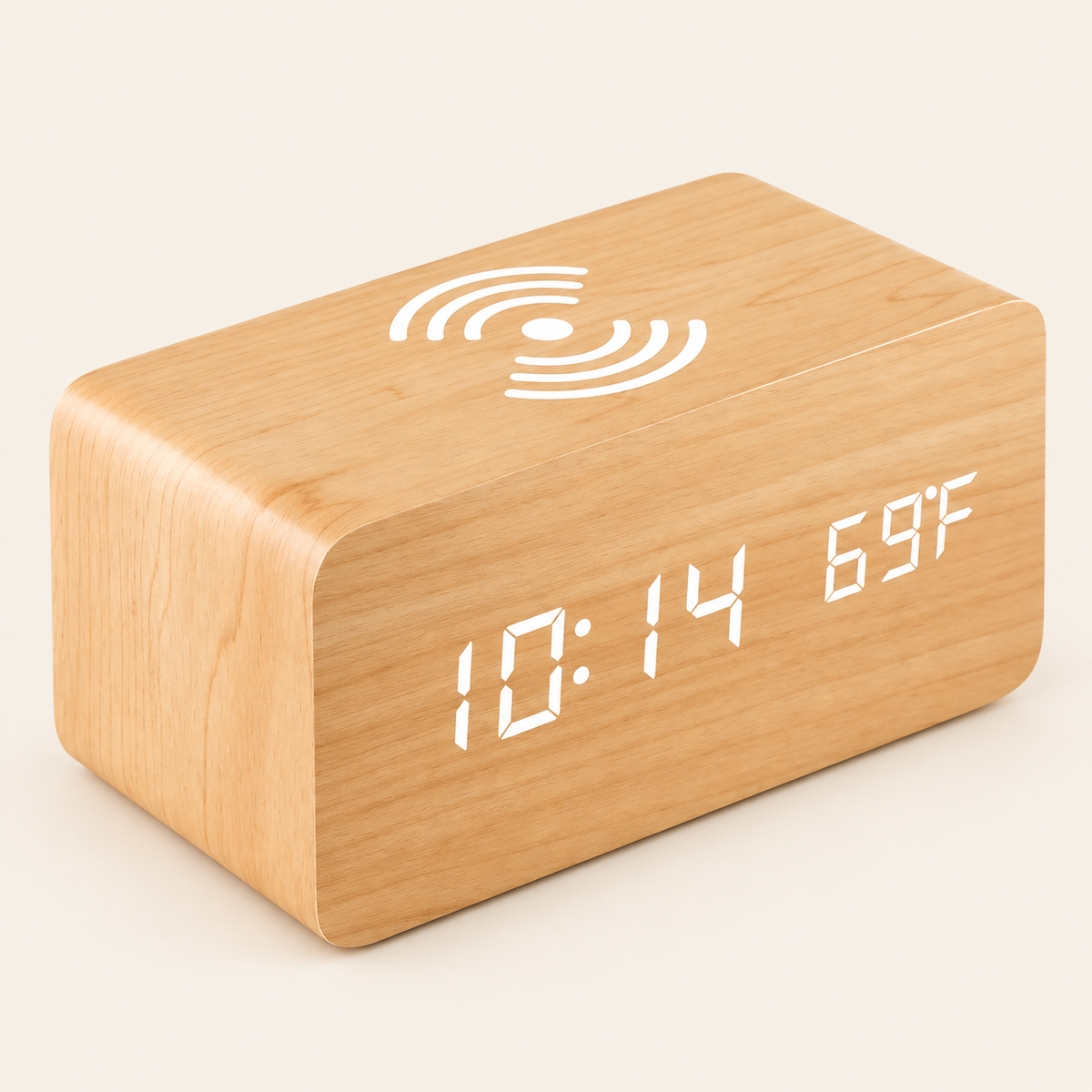 Digital Clock with wireless Charger