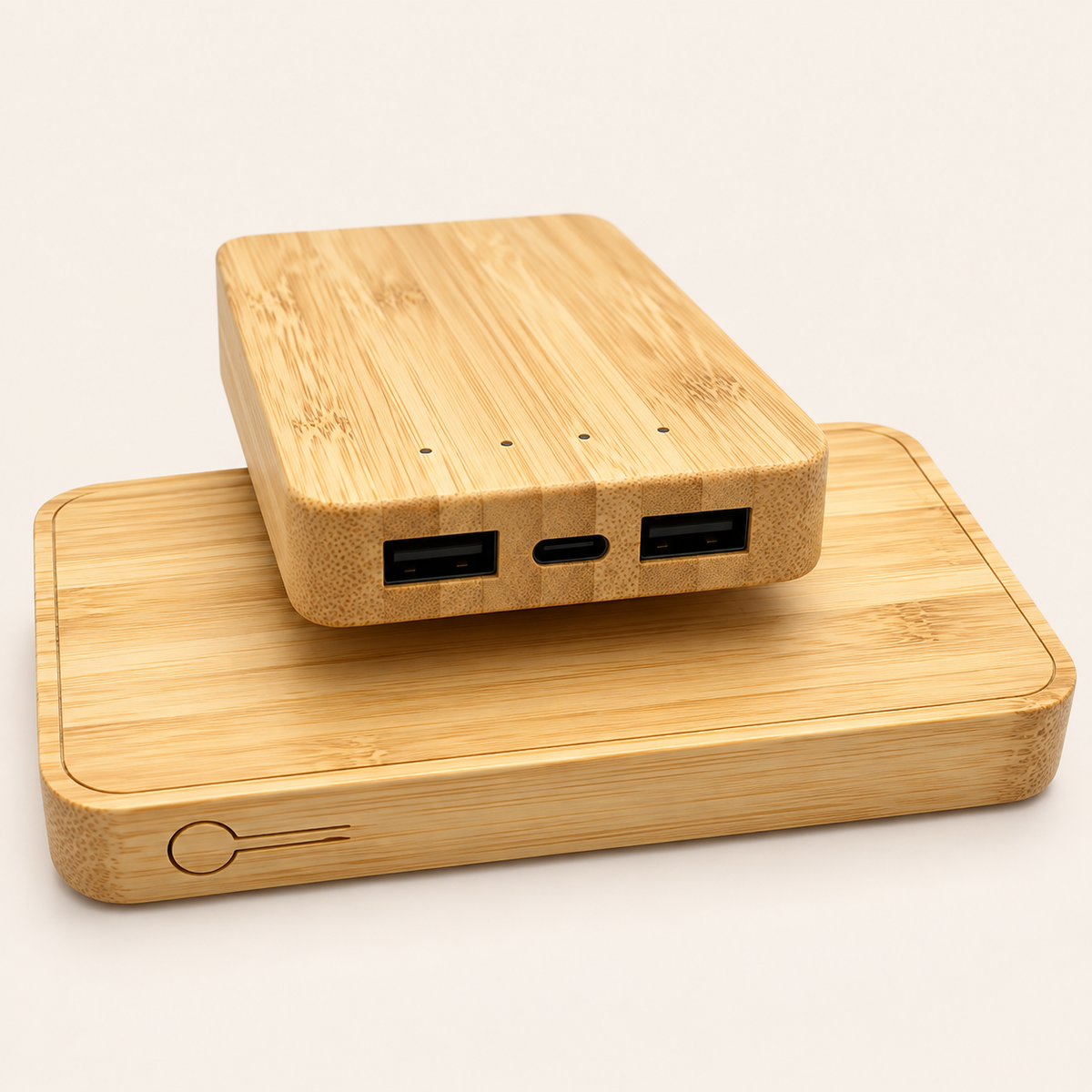 Eco-Friendly Bamboo 2 port Powerbank 5000mAh