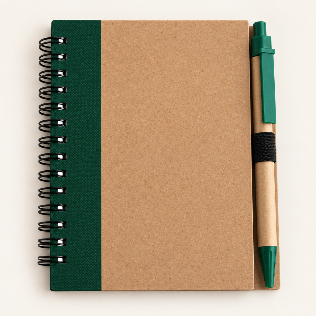 Kraft Notebook with Kraft Pen