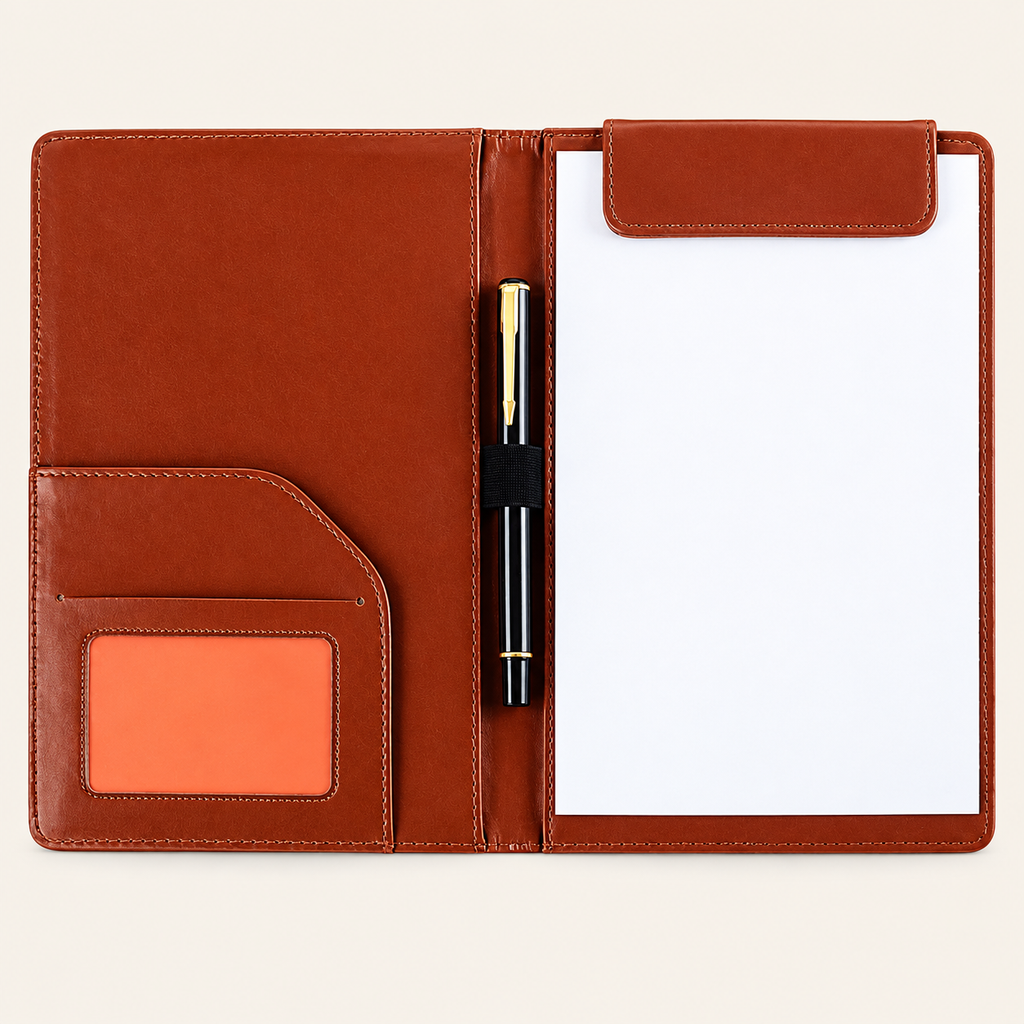 Leather Clipboard Folder Briefcase