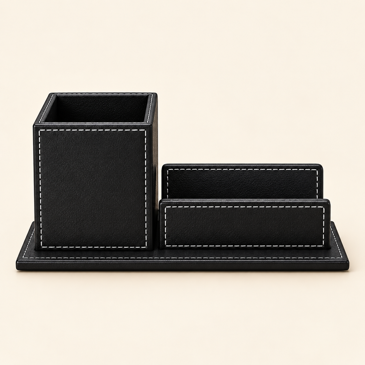 Leather Office Organizer Set