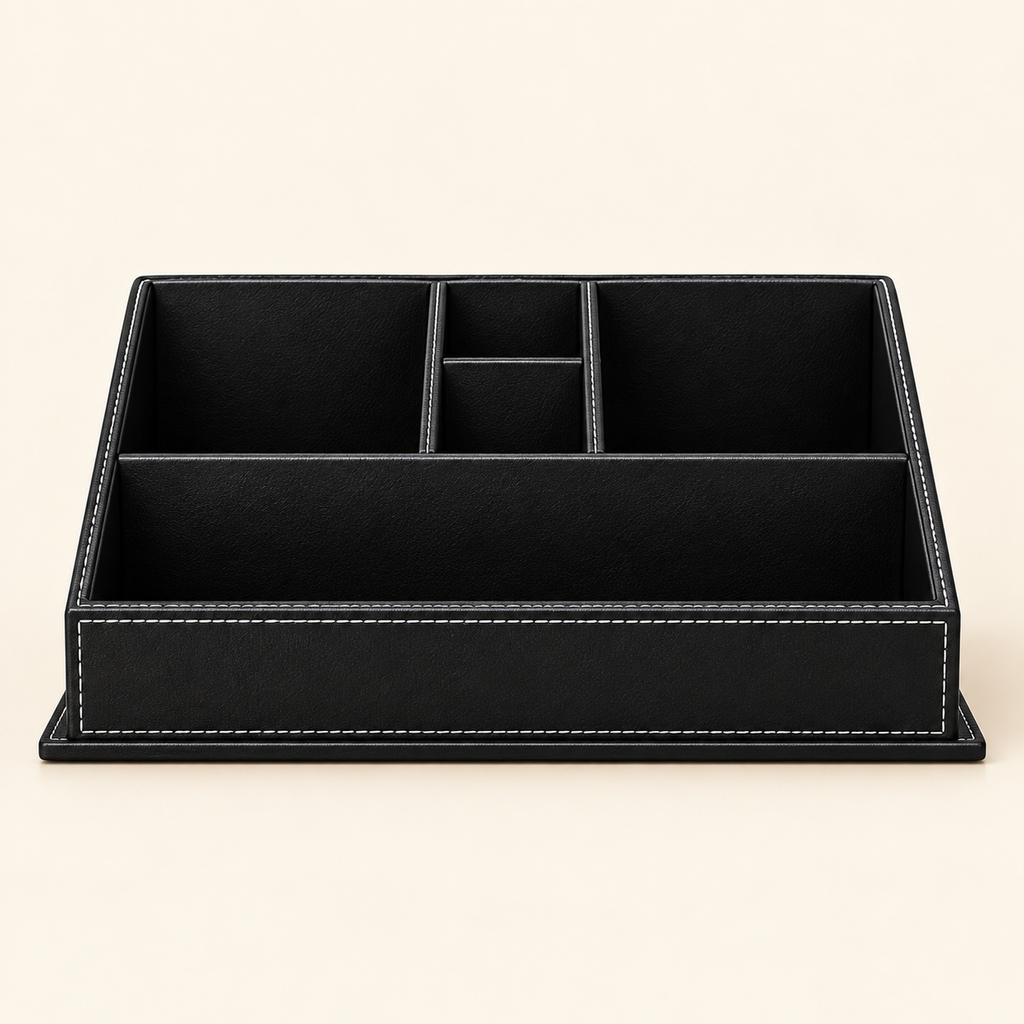 Leather Office Organizer Set