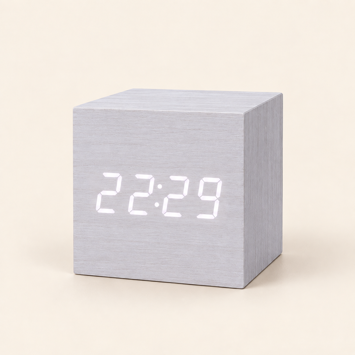 Square Wooden Clock