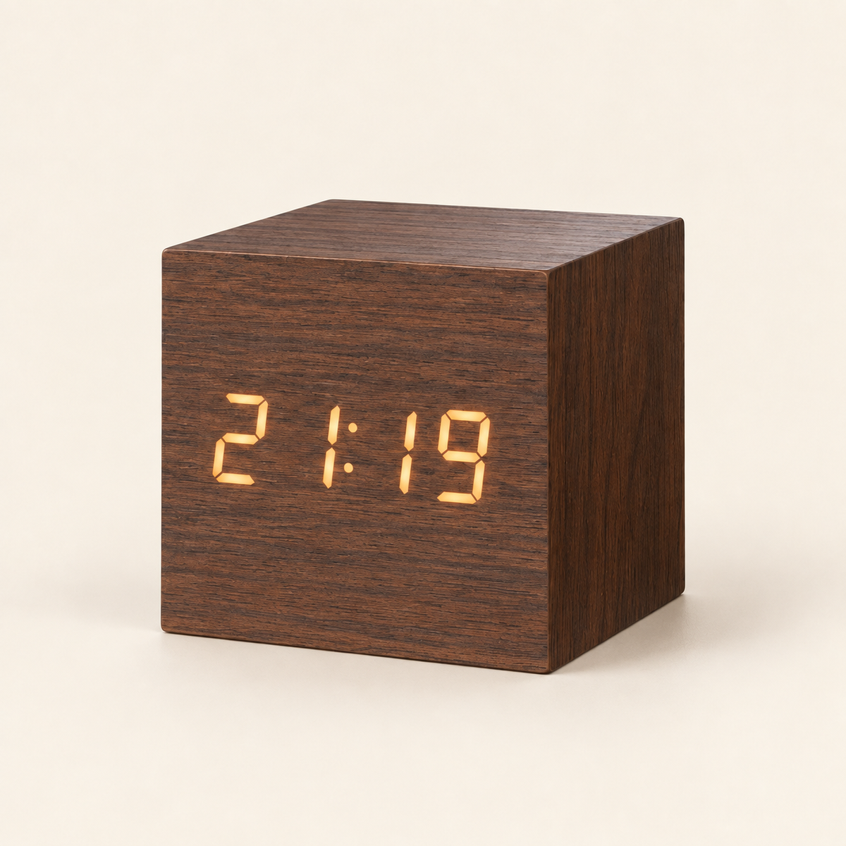 Square Wooden Clock
