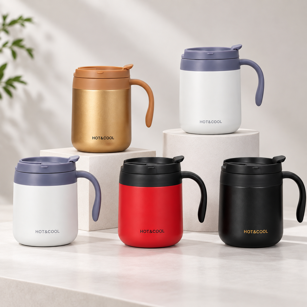 Stainless Steel Mug with Handle