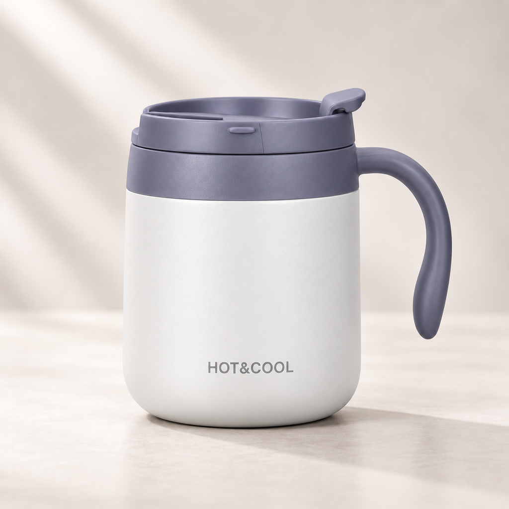 Stainless Steel Mug with Handle