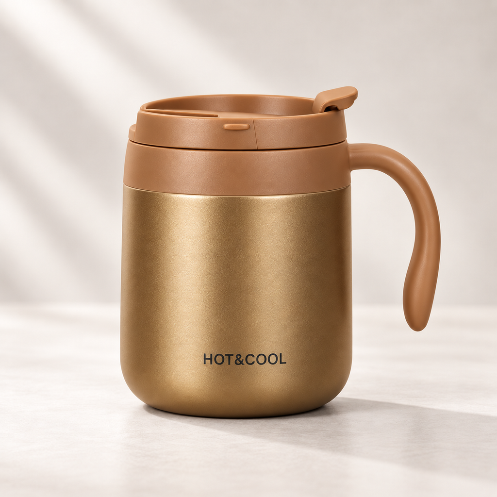 Stainless Steel Mug with Handle