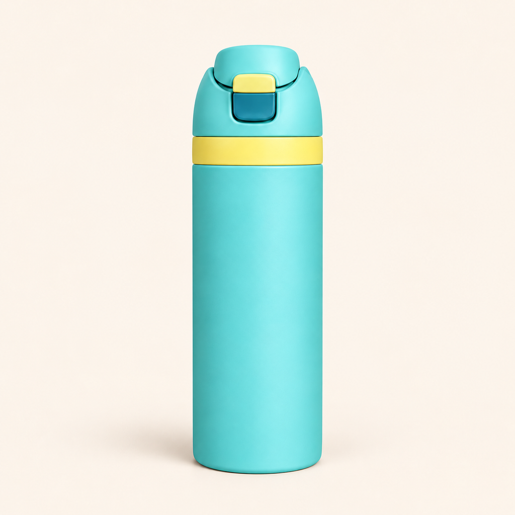 Stainless Steel Water Bottle with Straw