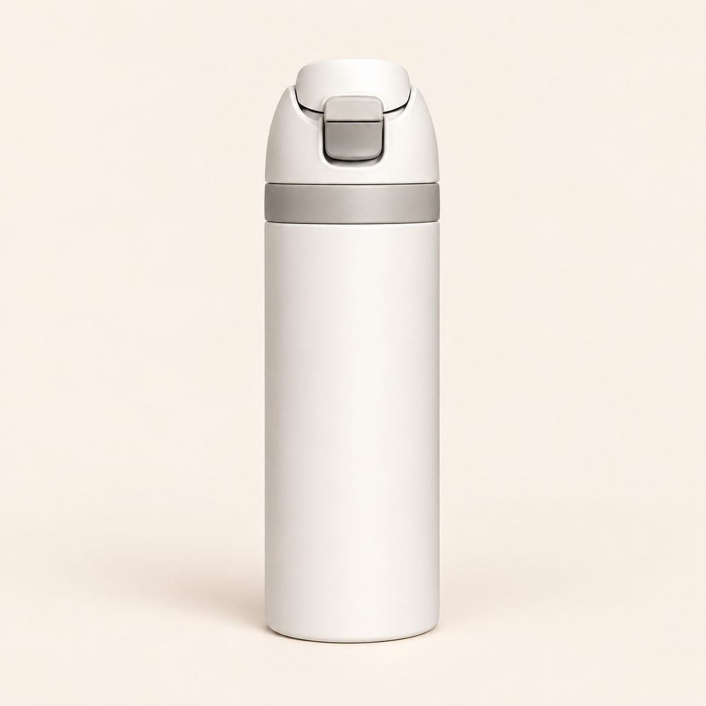 Stainless Steel Water Bottle with Straw