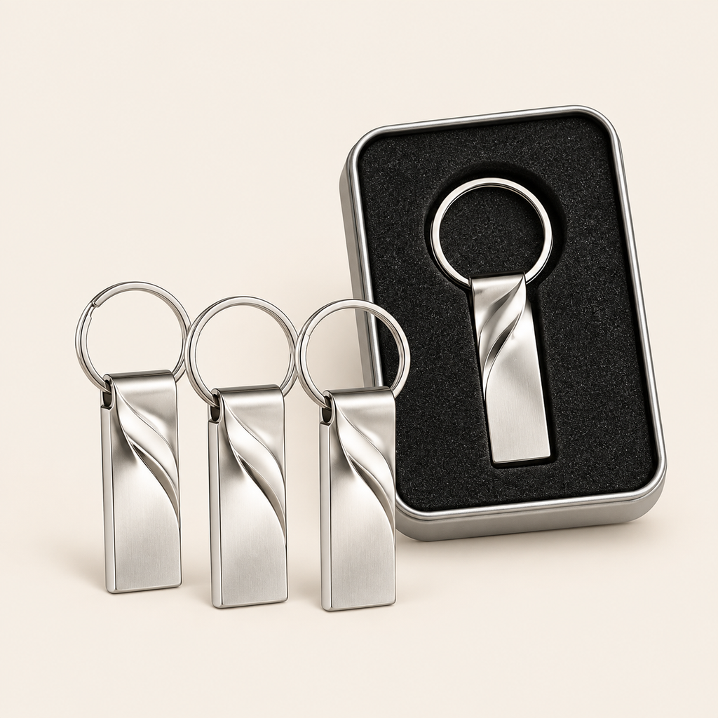Stainless USB with Case