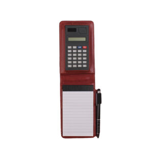 Leather Notepad with Calculator